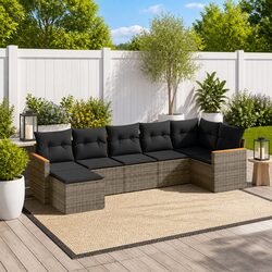 7 Piece Garden Sofa Set: Practical and Stylish