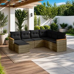 Durable 7 Piece Garden Sofa Set for Your Outdoor Needs