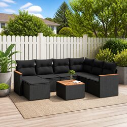 Comfortable and Value-Packed 8 Piece Garden Sofa Set