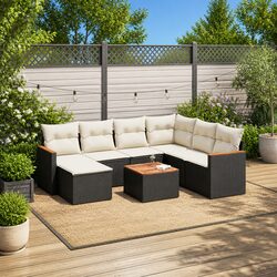 Comfortable and Versatile 8 Piece Garden Sofa Set