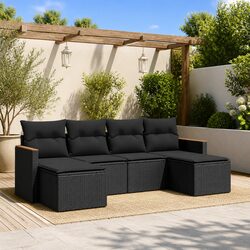 Comfortable and Practical 6-Piece Outdoor Sofa Set