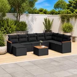 Reliable 9 Piece Modular Garden Sofa Set for Outdoor Comfort