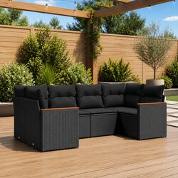 Comfortable and Reliable 6-Piece Garden Sofa Set