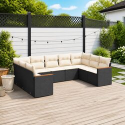 Warm and Reassuring 9-Piece Outdoor Garden Sofa Set