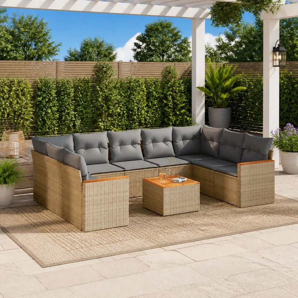 10 Piece Garden Sofa Set