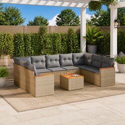 Comfortable and Practical 10 Piece Garden Sofa Set