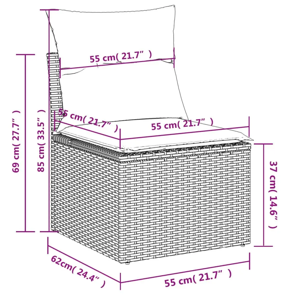 10 Piece Garden Sofa Set