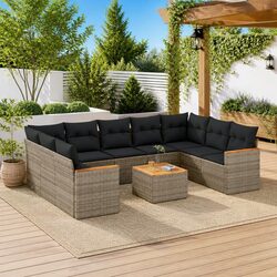 Comfortable and Practical 10-Piece Garden Sofa Set