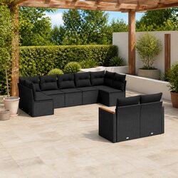 Reliable 9 Piece Garden Sofa Set with Easy Maintenance