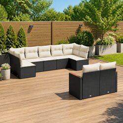 Comfortable and Affordable 9-Piece Garden Sofa Set