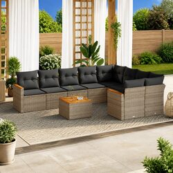 Comfort Meets Value in This 10-Piece Outdoor Sofa Set