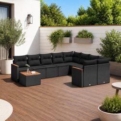 Comfortable and Practical 10 Piece Modular Sofa Set for Outdoors