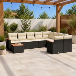 Reassuring Quality: 10-Piece Garden Sofa Set for Your Home