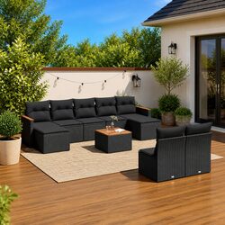 Comfortable and Stylish 10-Piece Garden Sofa Set