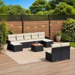 Comfortable and Practical 10-Piece Garden Sofa Set