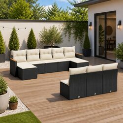 Comfortable and Durable 10-Piece Garden Sofa Set