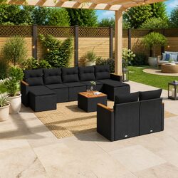 Comfortable and Reliable 10-Piece Garden Sofa Set