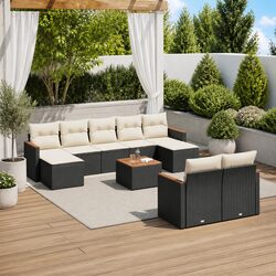 Reliable 10-Piece Garden Sofa Set with Easy Maintenance