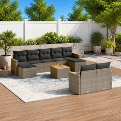 Value-Focused 10-Piece Outdoor Garden Sofa Set