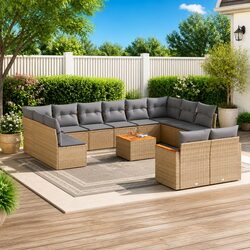 Reliable 13-Piece Outdoor Sofa Set for Your Garden