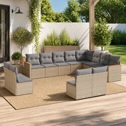 Comfortable and Stylish 12 Piece Outdoor Garden Sofa Set