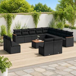 Comfortable 14-Piece Garden Sofa Set for Outdoor Use