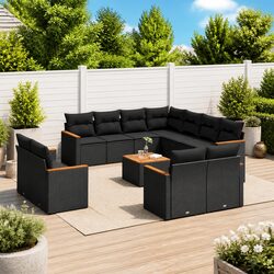 Quality 12 Piece Garden Sofa Set with Cushions