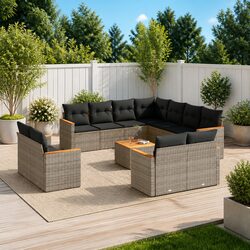 Quality Outdoor Furniture: 12-Piece Modular Sofa Set