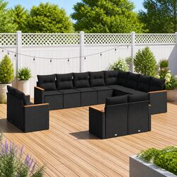 Comfortable and Practical 12-Piece Garden Sofa Set