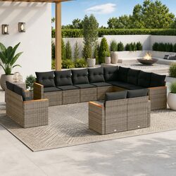 Comfortable 12-Piece Garden Sofa Set with Practicality in Mind