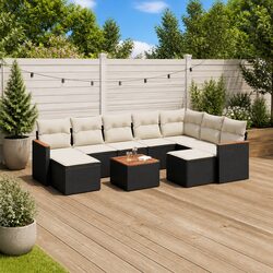 Reliable 10-Piece Garden Sofa Set - Comfort and Value