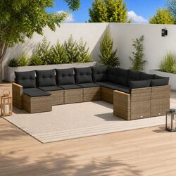 Comfortable and Versatile 11-Piece Garden Sofa Set