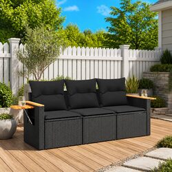 Reliable 3 Piece Garden Sofa Set for Outdoor Enjoyment