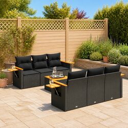 Value-Focused 7 Piece Outdoor Sofa Set with Cushions