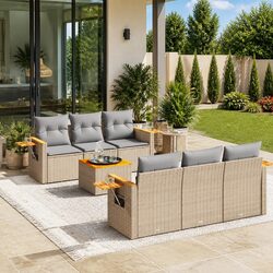7 Piece Outdoor Sofa Set: Practical Comfort and Style