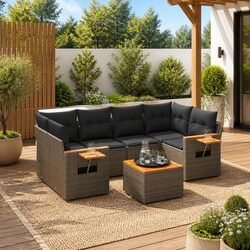 Reliable 7 Piece Garden Sofa Set for Ultimate Comfort