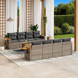 Comfortable and Affordable 9 Piece Garden Sofa Set