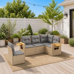 Comfortable and Durable 5-Piece Garden Sofa Set