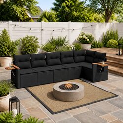 Warm and Reliable 6-Piece Outdoor Sofa Set
