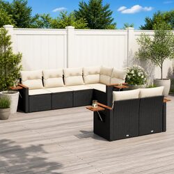 Reliable 7 Piece Garden Sofa Set with Modular Design