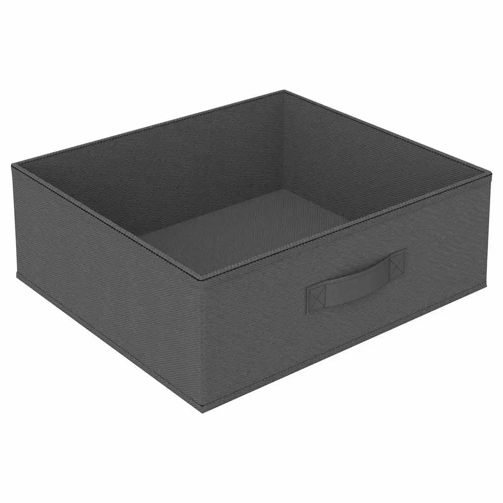 Storage Rack Organiser 4 Removable Fabric Baskets Steel Frame Grey