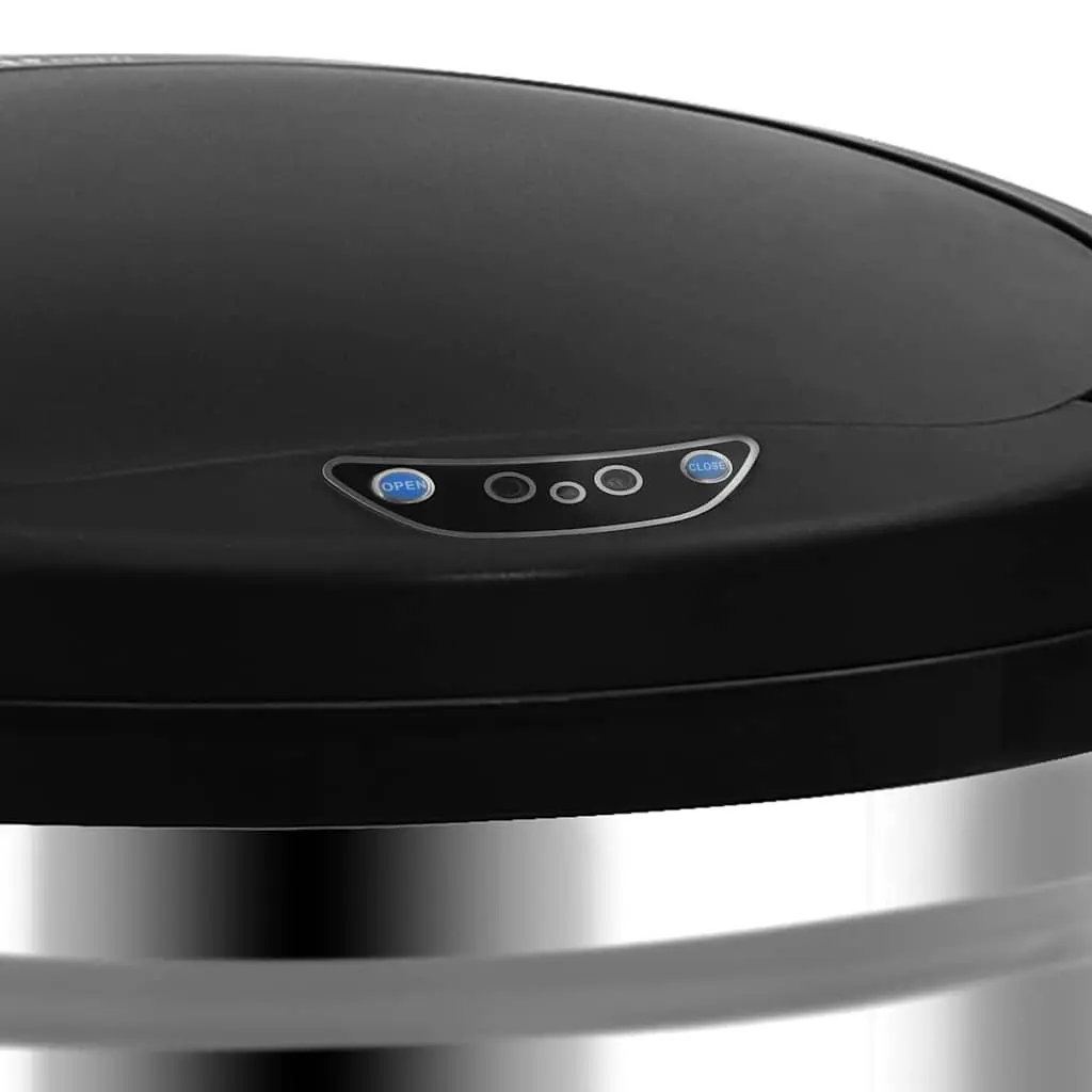 Automatic Sensor Dustbin 40L Touch-Free Trash Can Silver