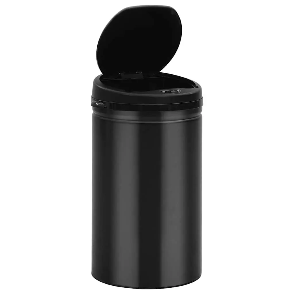 Automatic Sensor Dustbin Touch-Free Waste Bin 40L Black