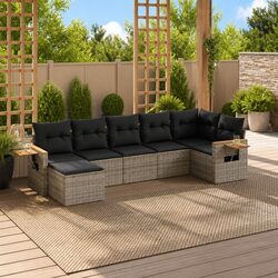 Comfort Meets Value with This 7-Piece Garden Sofa Set