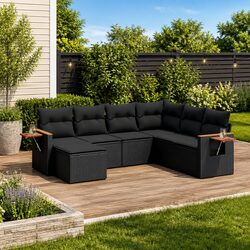 Comfortable and Affordable 7-Piece Garden Sofa Set