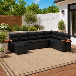 Comfortable and Reliable 8 Piece Outdoor Sofa Set