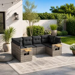 Comfortable 6 Piece Outdoor Sofa Set with Easy Maintenance
