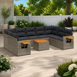 Welcoming 10-Piece Garden Sofa Set with Quality Features