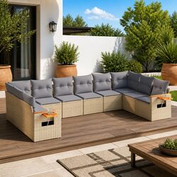 Reliable 10 Piece Garden Sofa Set for Outdoor Relaxation