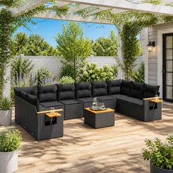 Comfortable and Practical 11 Piece Garden Sofa Set